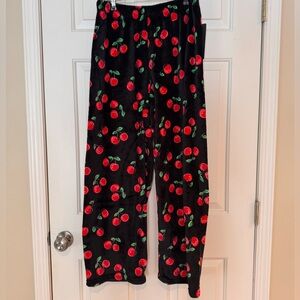 Fire & Fleur Cherry Pajama Pants, Large
